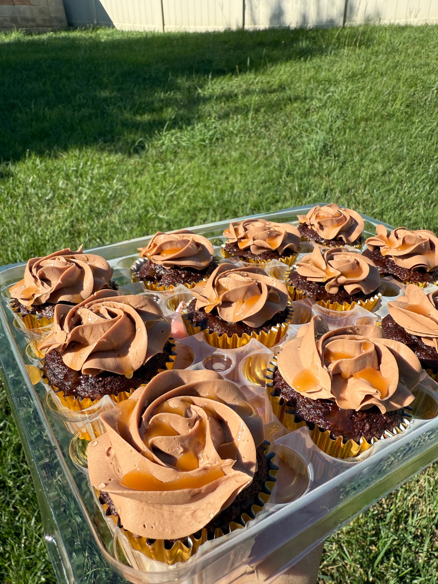 Chocolate salted caramel cupcakes