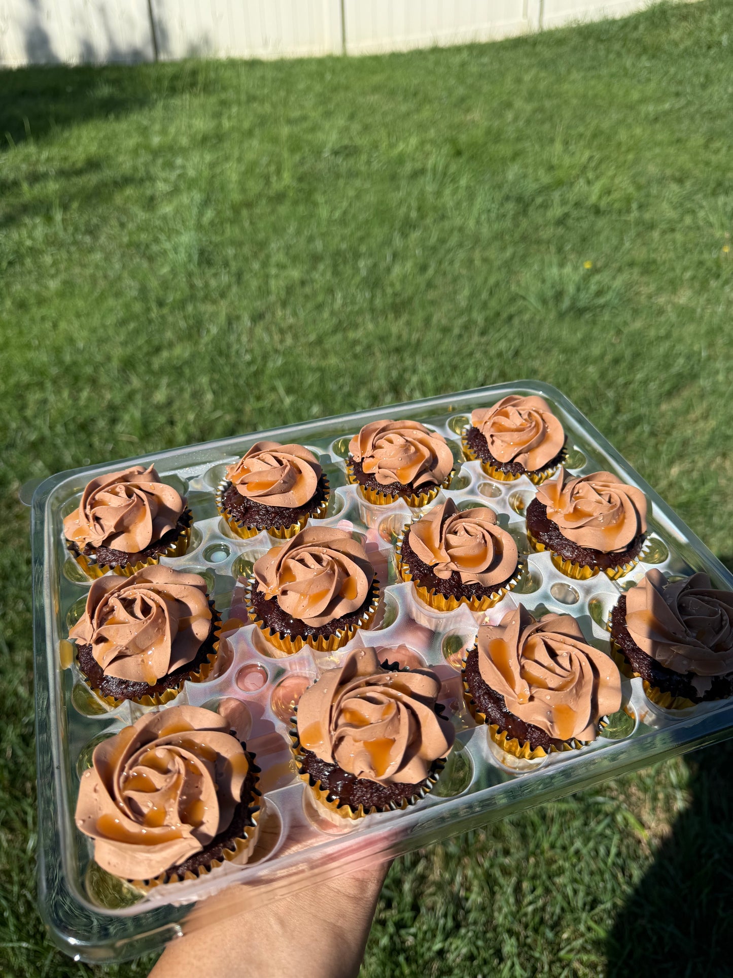 Chocolate salted caramel cupcakes